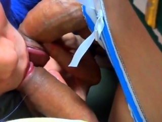 Asian Cosplay CD sucking 2 cocks